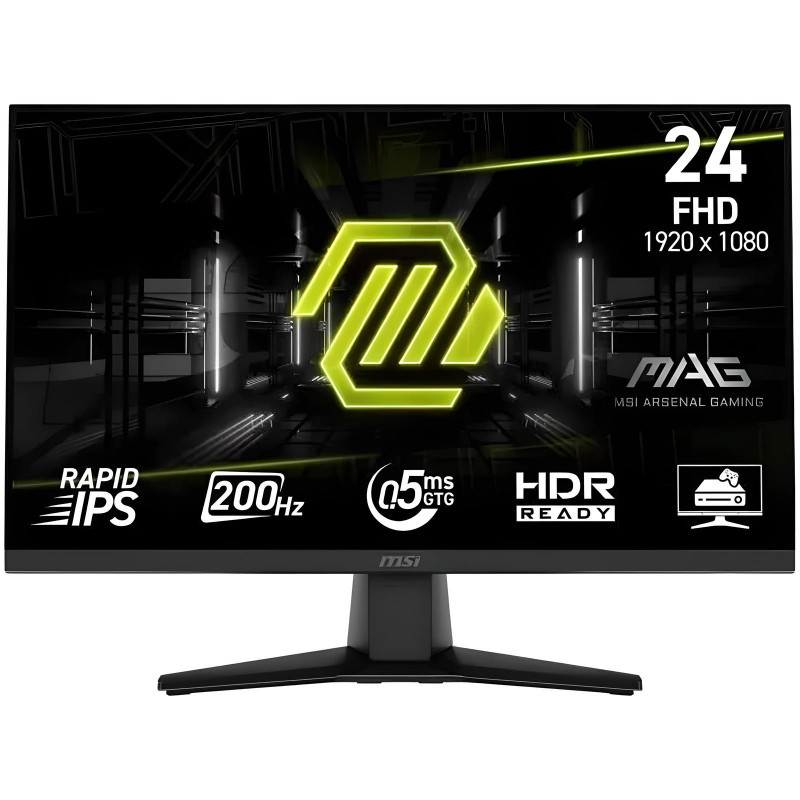 Ecran Gaming MSI MAG242F 23.8'' FHD 200Hz IPS Noir en Tunisie Ecran Gaming MSI MAG242F 23.8'' FHD 200Hz IPS Noir en Tunisie