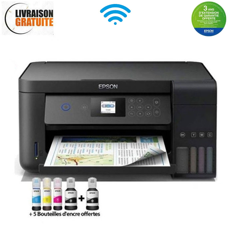 Imprimante Epson EcoTank L4260 Multifonction Jet D'encre A4 Wifi (C11CJ63411) Imprimante Epson EcoTank L4260 Multifonction Jet D'encre A4 Wifi (C11CJ63411)
