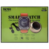Coffret Montre Connectée TK701 Ultra 2 + Mini Speaker + Microphone Silver