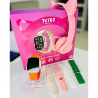 Coffret Montre Connectée TK702 Ultra 2 + Casque Silver en Tunisie