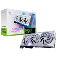 Carte Graphique Gaming MSI GeForce RTX 5080 16Go GDDR7 Trio OC Blanc en Tunisie