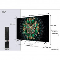 TV TCL C6K 75" 4K UHD Smart TV MiniLED Noir en Tunisie