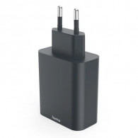 Adaptateur Chargeur Hama 2 Ports Type-C 65W Noir en Tunisie Adaptateur Chargeur Hama 2 Ports Type-C 65W Noir en Tunisie