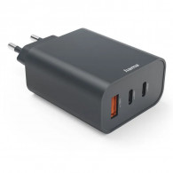 Adaptateur Chargeur Hama 2 Ports Type-C 65W Noir en Tunisie Adaptateur Chargeur Hama 2 Ports Type-C 65W Noir en Tunisie