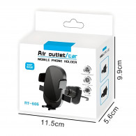 Support Voiture Pour Smartphone Air Outlet RT-606 Noir en Tunisie
