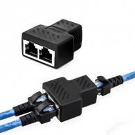 Adaptateur RJ45 Type C Vers 2x RJ45 Noir en Tunisie