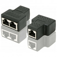 Adaptateur RJ45 Type C Vers 2x RJ45 Noir en Tunisie