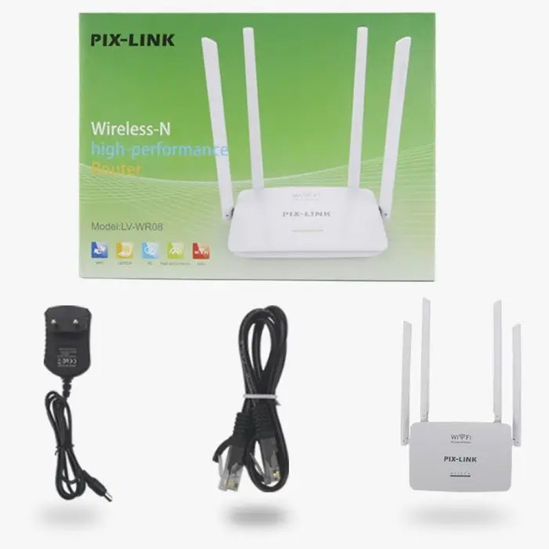 Routeur Pix-Link WR08Q 300 MBPS Wi-Fi Blanc en Tunisie