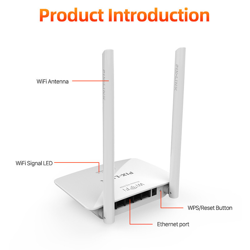 Routeur Pix-Link LV-WR07 300 MBPS Wi-Fi Blanc en Tunisie