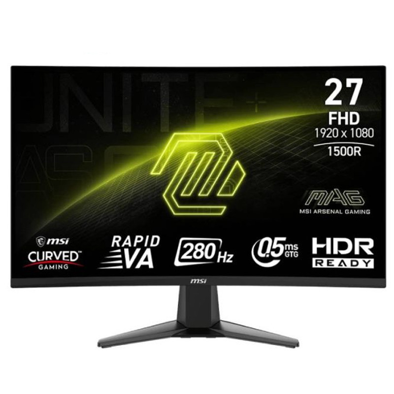 Ecran Gaming Incurvé MSI MAG 276CXF 27" FHD 280Hz VA Noir En Tunisie Ecran Gaming Incurvé MSI MAG 276CXF 27" FHD 280Hz VA Noir En Tunisie