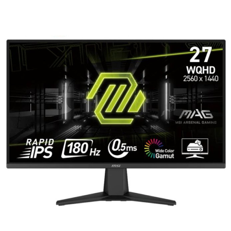 Ecran Gaming MSI MAG275QF 27" WQHD 180Hz Noir En Tunisie Ecran Gaming MSI MAG275QF 27" WQHD 180Hz Noir En Tunisie