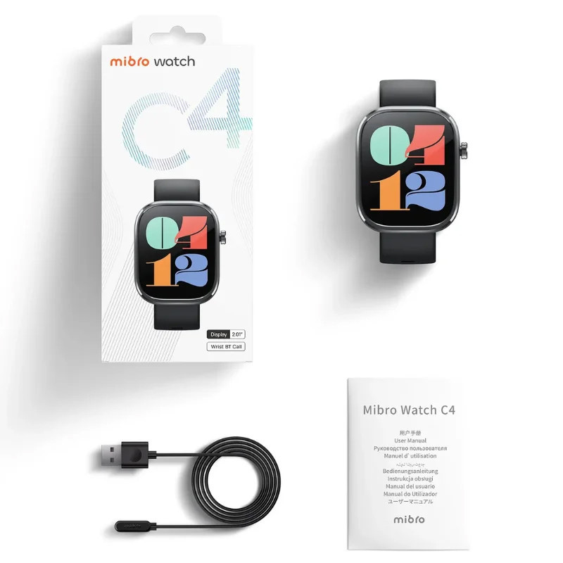 Pack Mibro Montre Connectée C4 + Earbuds 5 Noir en Tunisie