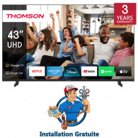 TV Thomson 43" 43UG4S14 UHD Google Tv Noir en Tunisie TV Thomson 43" 43UG4S14 UHD Google Tv Noir en Tunisie