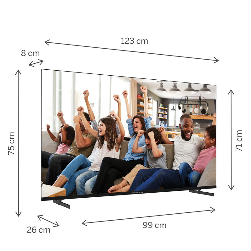 TV Thomson 55" 55UG4S14 UHD Google Tv Noir en Tunisie