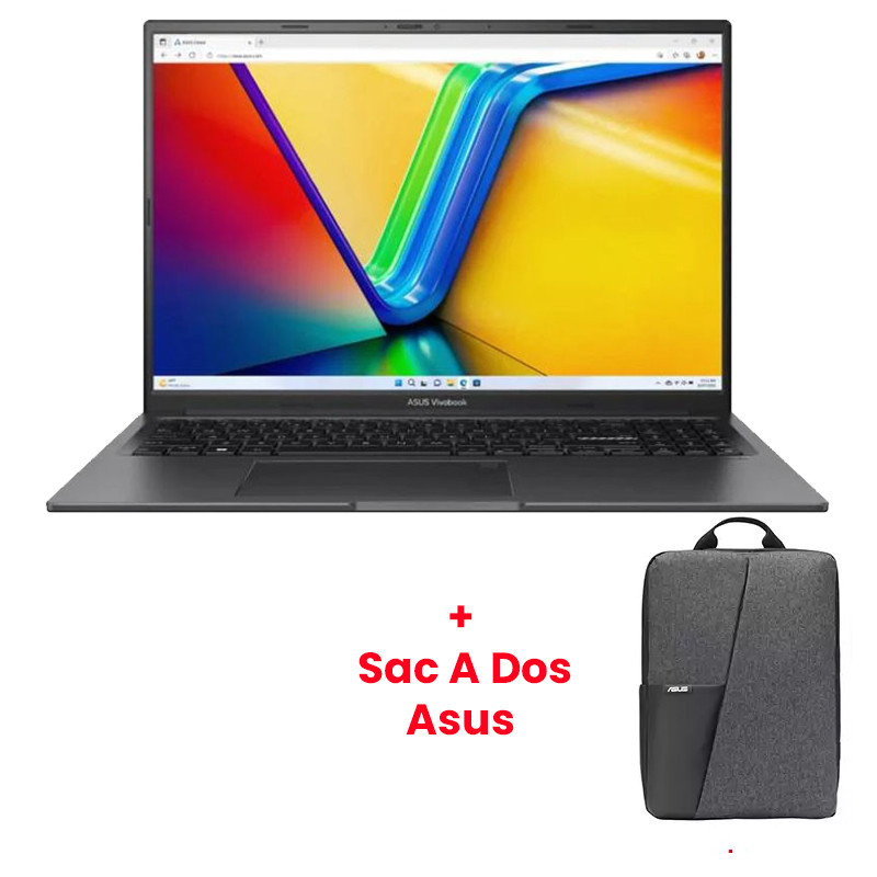 Asus  K16 K3605VC i5 13Gén 8Go 512Go RTX 3050 Windows 11 Pro en Tunisie