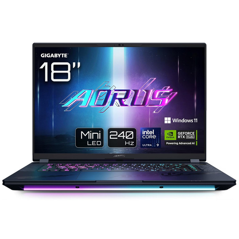 Pc Portable Gamer Gigabyte Aorus Master 18 AM8H BZH Ultra 9 64Go 2To SSD Windows 11 Pro en Tunisie