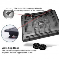 Refroidisseur Pc Portable Mikuso Cordie -1 NCP-063 15" Noir en Tunisie