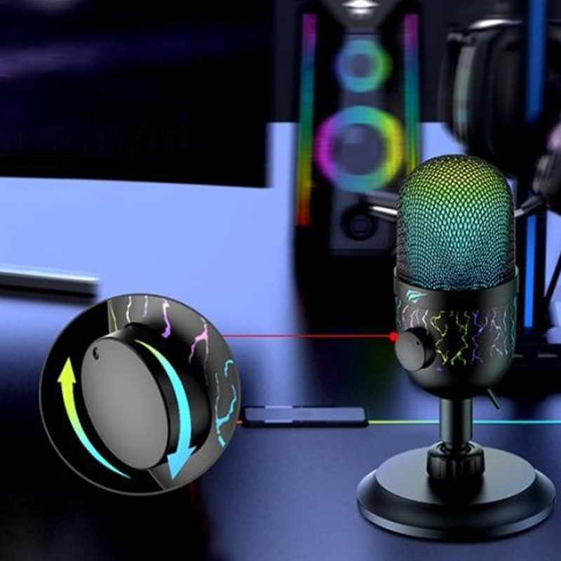 Microphone Gamer Havit GK52 RGB Noir En Tunisie