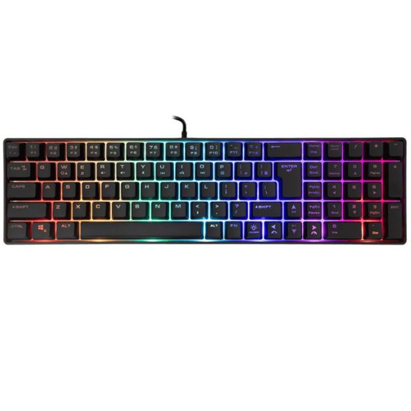 Clavier Gamer White Shark GLADIUS RGB Noir en Tunisie