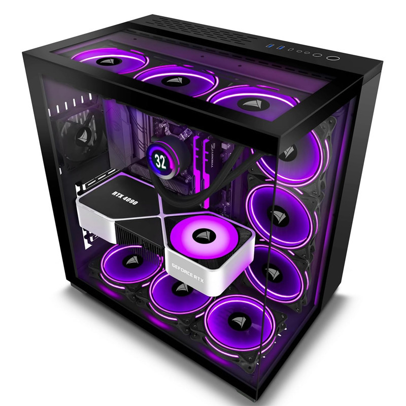 Boitier Gaming SP-H01 ATX RGB Noir en Tunisie