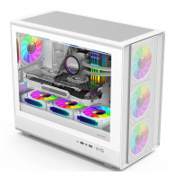 Boitier Gaming Power Train N1 M-ATX RGB Blanc en Tunisie