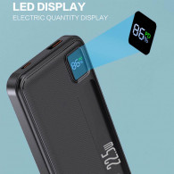 Power Bank WUW Y139 10000 mAh Noir en Tunisie