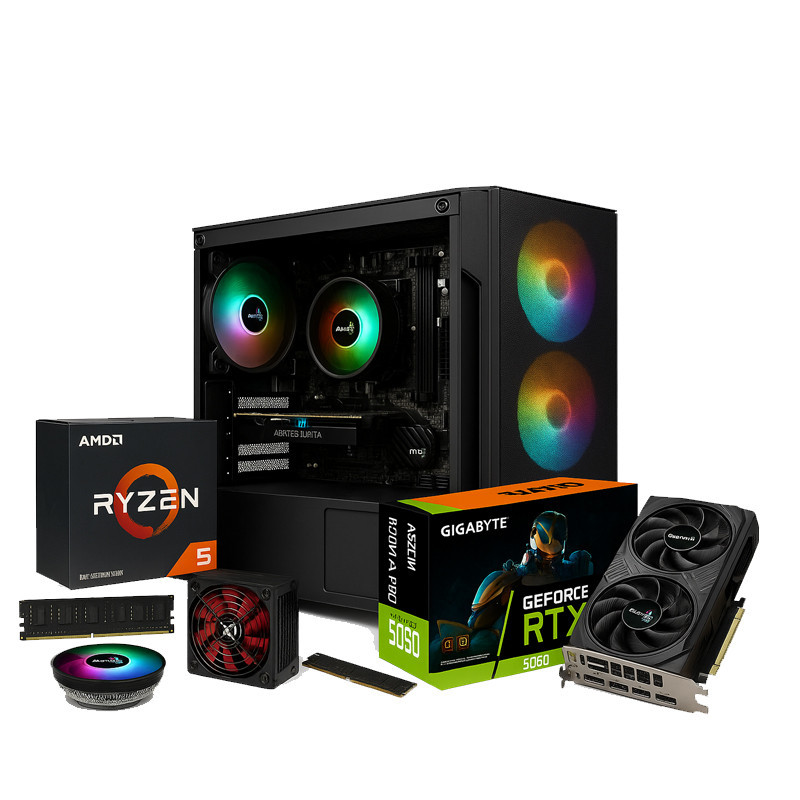 Pc de Bureau Gamer Mongus Ryzen 5 16Go 512Go SSD RTX 5060