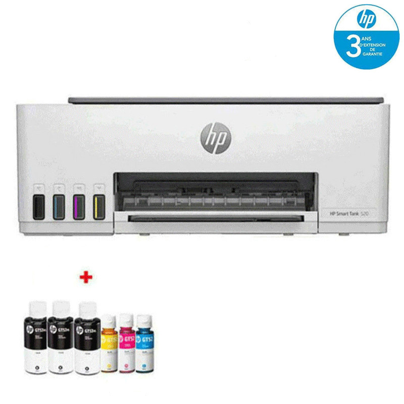 Imprimante Tout En Un HP Smart Tank 520 Blanc en Tunisie