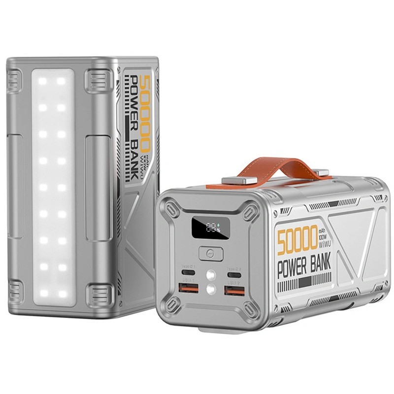 Power Bank WIWU Elite PO29 50000 mAh Silver En Tunisie