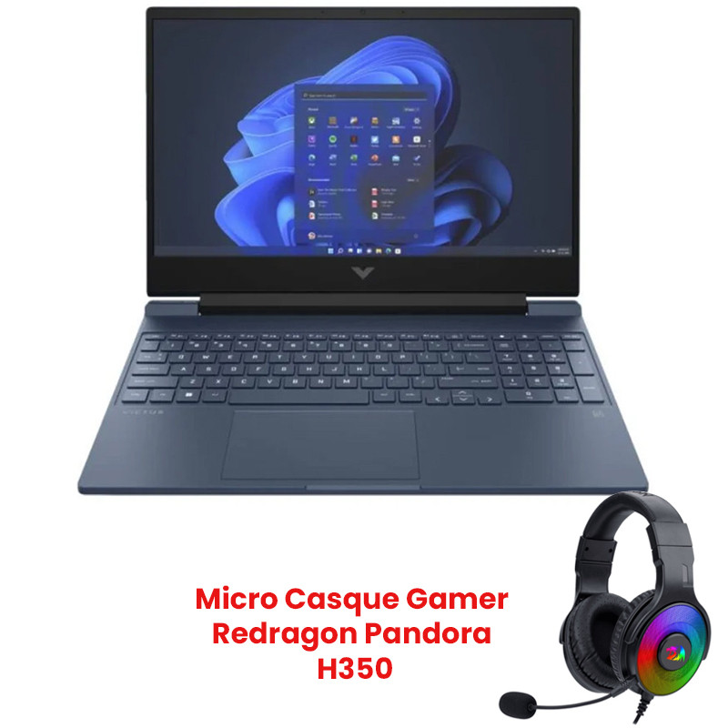 HP Pc Portable Gamer Victus 15-fa1006nk i5 13Gén 8Go 512Go SSD Windows 11 Pro en Tunisie