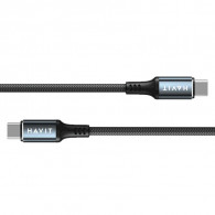 Câble Chargeur Havit CB6310 Type-C vers Type-C Noir en Tunisie
