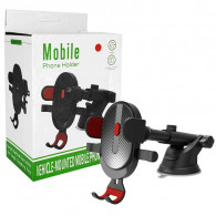 Support Voiture Pour Smartphone 360° Rouge
