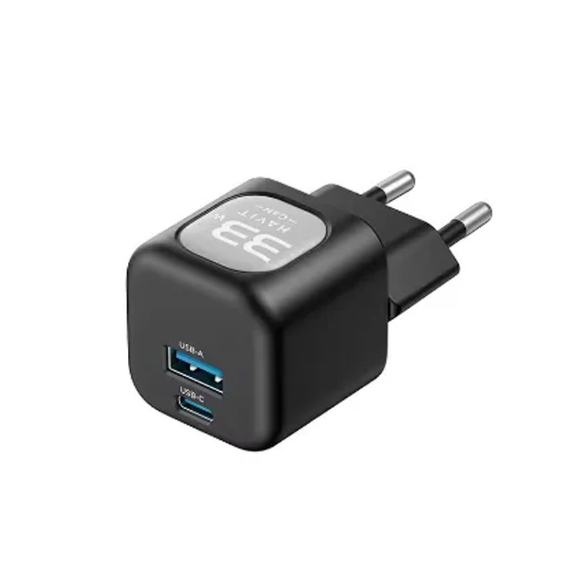 Tête Chargeur Havit HV-UC230 Charge Rapide Type C  USB Noir en Tunisie