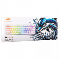 Clavier Gamer Baracuda Dolphin Blue Switch Blanc Clavier Gamer Baracuda Dolphin Blue Switch Blanc
