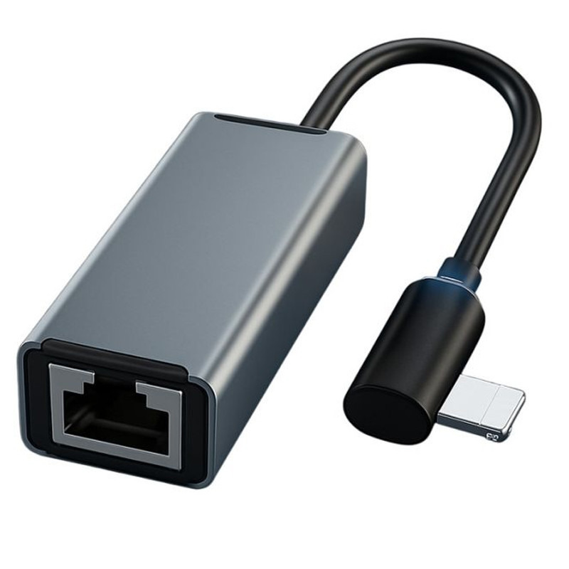 Adaptateur Airsky Lightning Vers RJ45 Gris en Tunisie Adaptateur Airsky Lightning Vers RJ45 Gris en Tunisie