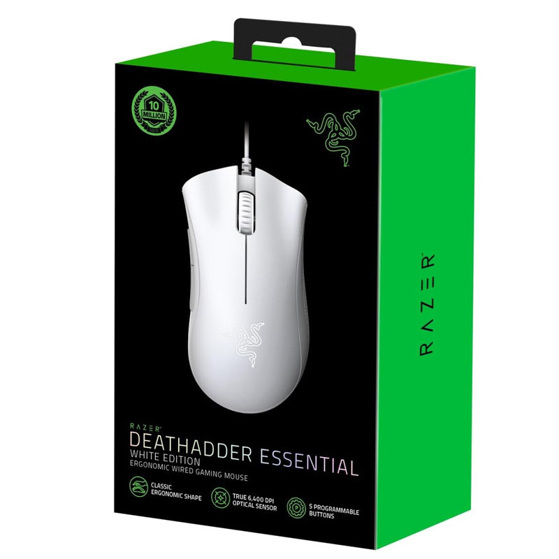 Souris Gamer Filaire Razer Deathadder Essential Blanc En Tunisie