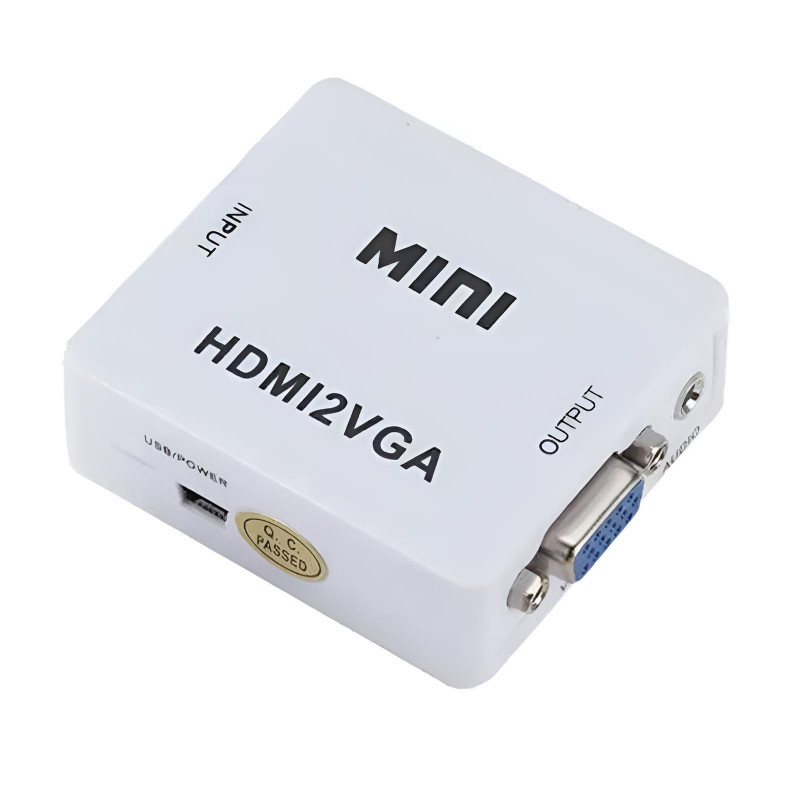 Convertisseur TREQA HDMI Vers VGA Blanc En Tunisie