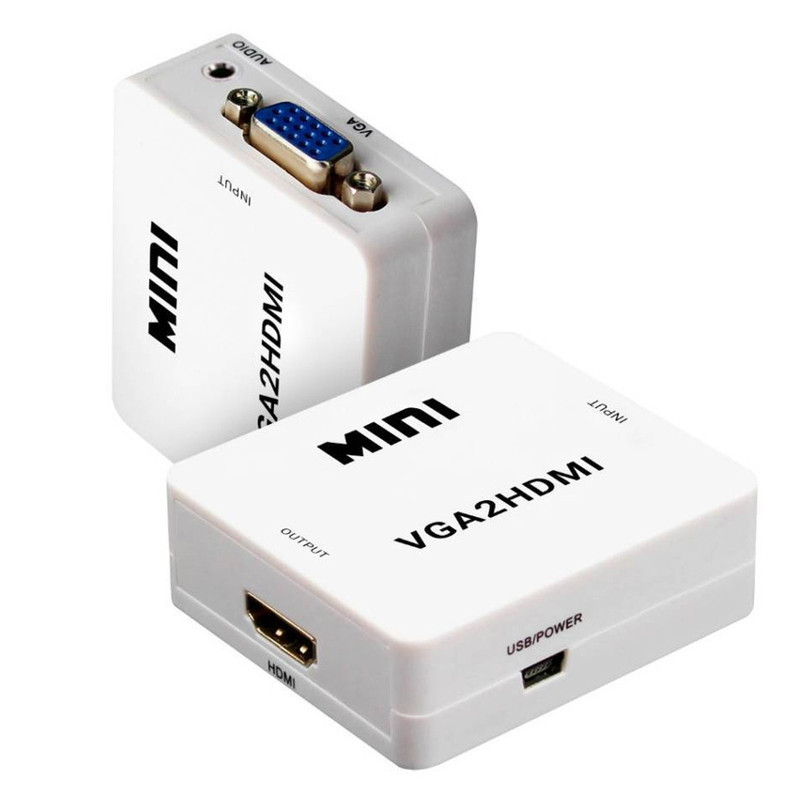Convertisseur TREQA VGA Vers HDMI Blanc En Tunisie