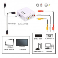 Convertisseur TREQA RCA Vers HDMI Blanc