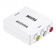 Convertisseur TREQA RCA Vers VGA Blanc