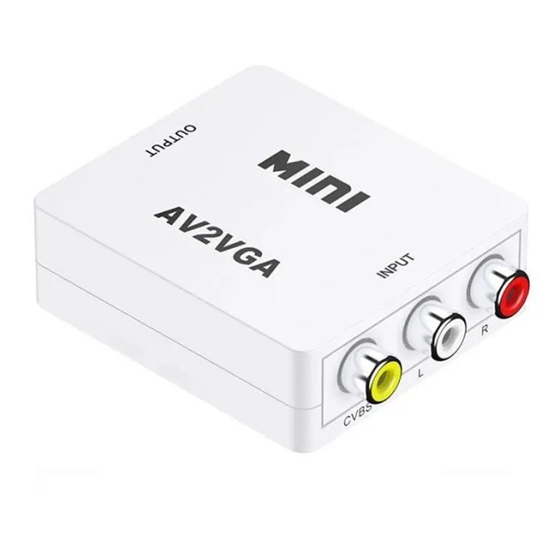 Convertisseur TREQA RCA Vers VGA Blanc En Tunisie