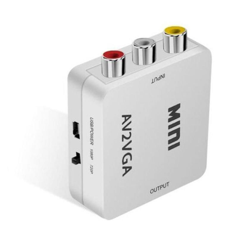 Convertisseur TREQA RCA Vers VGA Blanc En Tunisie