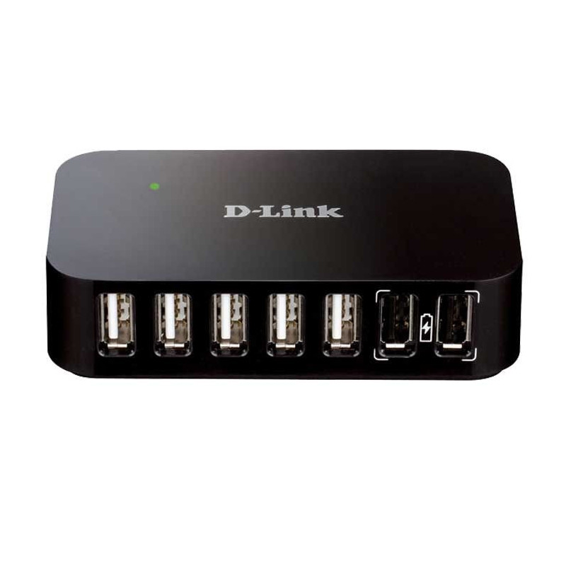 Hub USB D-Link DUB-H7 7 Ports Avec Alimentation Noir en Tunisie