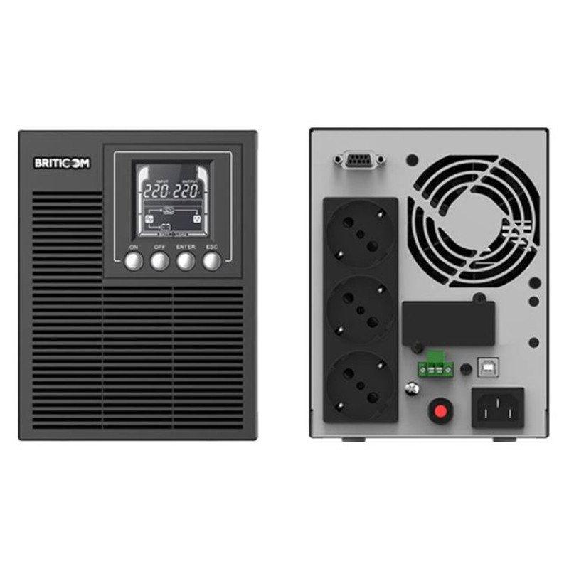 Onduleur On-Line Briticom UPS OHCE PRO 2000VA Noir En Tunisie Onduleur On-Line Briticom UPS OHCE PRO 2000VA Noir En Tunisie