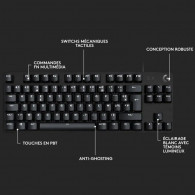 Clavier Gamer Filaire Logitech G413 Noir en Tunisie