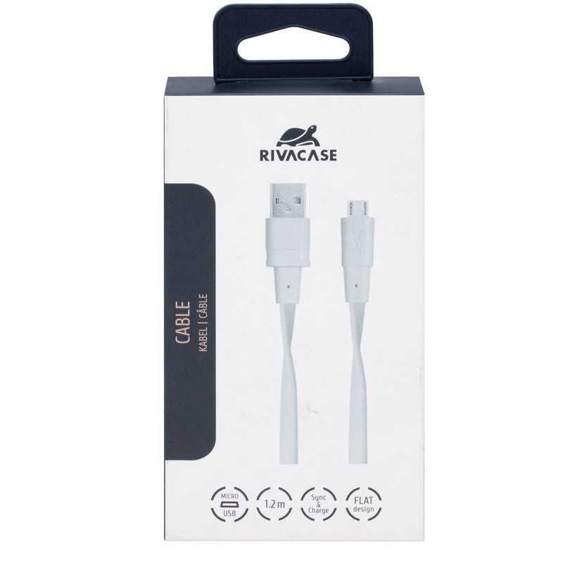 Câble Chargeur Rivacase PS600 WT12 Micro USB Blanc En Tunisie