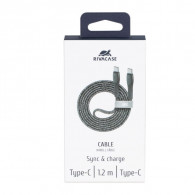 Câble Chargeur Rivacase PS6105B Type-C Gris En Tunisie