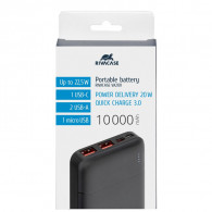 Power Bank Rivacase 10000 mAh Noir En Tunisie