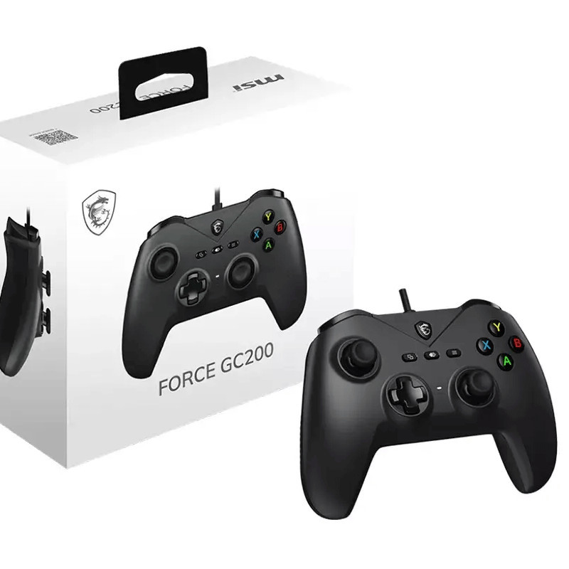 Manette De Jeu Filaire MSI Force GC200 Noir en Tunisie