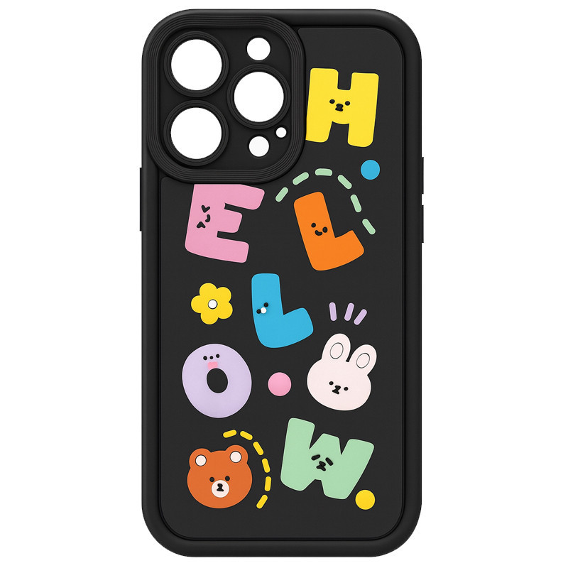 Coque Qiop Hello Pour IPhone 13 Pro Max Noir en Tunisie